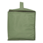 Panier de pique-nique avec couvercle en bois et sac isotherme couleur vert olive