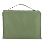 Panier de pique-nique avec couvercle en bois et sac isotherme couleur vert olive huitième vue