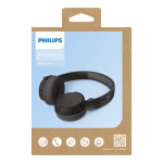 Casque sans fil et pliable de la marque Philips couleur noir cinquième vue