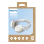 Casque sans fil et pliable de la marque Philips couleur blanc cinquième vue