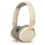 Casque sans fil et pliable de la marque Philips couleur beige