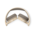 Casque sans fil et pliable de la marque Philips couleur beige quatrière vue