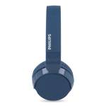 Casque sans fil léger et pliable marque Philips couleur bleu quatrière vue