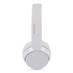 Casque sans fil léger et pliable marque Philips couleur blanc quatrière vue