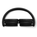 Casque pliable avec bouton lecture longue durée Philips couleur noir quatrière vue