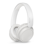 Casque pliable avec bouton lecture longue durée Philips couleur blanc