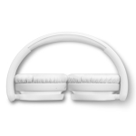 Casque pliable avec bouton lecture longue durée Philips couleur blanc quatrière vue