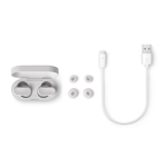 Écouteurs Philips sans fil avec localisateur et lecture longue durée couleur blanc cinquième vue