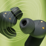 Écouteurs Philips sans fil avec localisateur et lecture longue durée couleur gris foncé septième vue