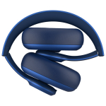 Casque sans fil avec molette de volume Fresh 'n Rebel couleur bleu quatrière vue