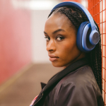 Casque sans fil avec molette de volume Fresh 'n Rebel couleur bleu septième vue