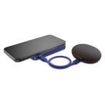 Powerbank avec support pour téléphone Fresh 'n Rebel 5.000 mAh couleur bleu quatrière vue
