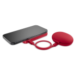 Powerbank avec support pour téléphone Fresh 'n Rebel 5.000 mAh couleur rouge quatrière vue