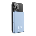 Powerbank avec support pour téléphone Fresh 'n Rebel 5.000 mAh couleur bleu pastel troisième vue