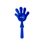 Main applaudissante en plastique différentes couleurs pour animation couleur bleu ultramarine avec zone d'impression