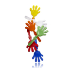 Main applaudissante en plastique différentes couleurs pour animation première vue