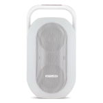 Enceinte blanche avec lumière multicolore et poignée Muse couleur blanc deuxième vue