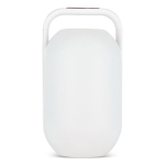 Enceinte blanche avec lumière multicolore et poignée Muse couleur blanc troisième vue