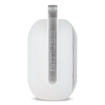 Enceinte blanche avec lumière multicolore et poignée Muse couleur blanc quatrière vue