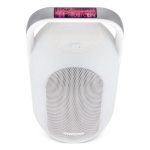 Enceinte blanche avec lumière multicolore et poignée Muse couleur blanc huitième vue