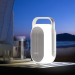 Enceinte blanche avec lumière multicolore et poignée Muse couleur blanc