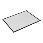 Paillasson rectangulaire avec support antidérapant 50x75 cm couleur noir