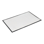 Paillasson rectangulaire avec support antidérapant 60x90 cm couleur noir