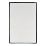 Paillasson rectangulaire avec support antidérapant 60x90 cm couleur noir deuxième vue