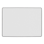 Tapis de bureau avec base antidérapante pour sublimation couleur blanc deuxième vue