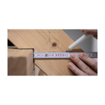 Règle pliable en bois avec schéma d’angles intégré, marque Stabila, 2M huitième vue