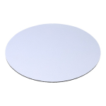 Tapis de souris rond pour impression en couleur intégrale couleur blanc troisième vue