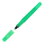 Marqueur rond avec bouchon en plusieurs coloris couleur vert fluorescent deuxième vue