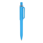 Stylo à bille en plastique recyclé, finition douce et encre bleue couleur bleu cinquième vue