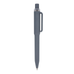 Stylo à bille en plastique recyclé, finition douce et encre bleue couleur gris cinquième vue