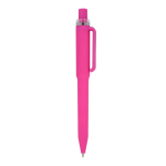 Stylo à bille en plastique recyclé, finition douce et encre bleue couleur rose cinquième vue