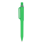 Stylo à bille en plastique recyclé, finition douce et encre bleue couleur vert lime troisième vue
