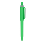 Stylo à bille en plastique recyclé, finition douce et encre bleue couleur vert lime cinquième vue