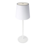 Lampe de table rechargeable en aluminium à hauteur réglable couleur blanc quatrière vue