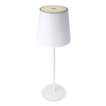 Lampe de table rechargeable en aluminium à hauteur réglable couleur blanc cinquième vue