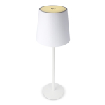 Lampe de table rechargeable en aluminium à hauteur réglable couleur blanc sixième vue