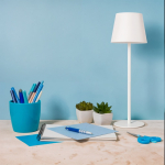 Lampe de table rechargeable en aluminium à hauteur réglable couleur blanc septième vue