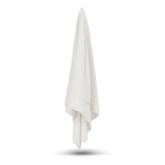 Serviette en coton et velours de polyester pour sublimation 50x100 cm couleur blanc quatrière vue