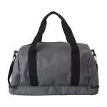 Sac de sport en polyester avec compartiment pour chaussures couleur noir deuxième vue