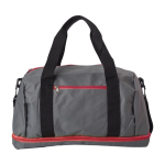 Sac de sport en polyester avec compartiment pour chaussures couleur rouge première vue