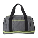 Sac de sport en polyester avec compartiment pour chaussures couleur vert première vue