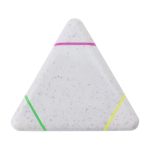 Marqueur triangulaire en paille de blé avec 3 couleurs différentes couleur multicolore première vue