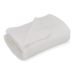 Couverture en polaire recyclée pour sublimation 250 g/m² couleur blanc troisième vue