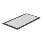 Tapis de bar avec base antidérapante pour sublimation couleur noir