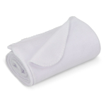 Couverture en polaire ultra douce pour sublimation 190 g/m² couleur blanc troisième vue