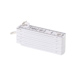 Règle plastique pliable avec mousqueton pour l'utiliser en porte-clés couleur blanc septième vue